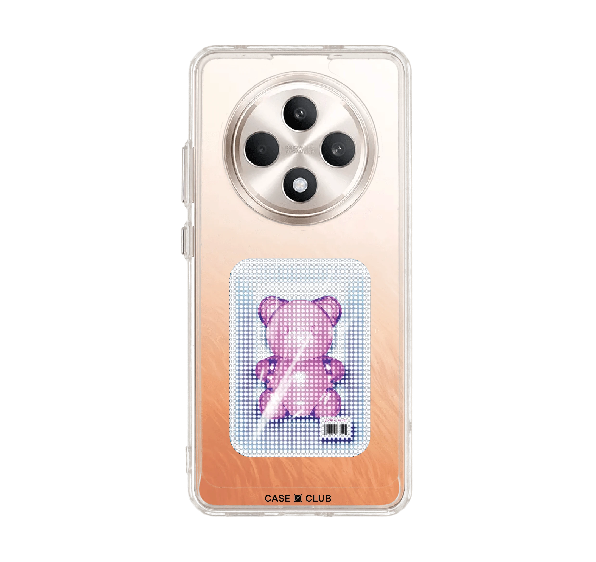 เคสใส oppo reno 12f หมีเยลลี่แพ็กสูญญากาศ